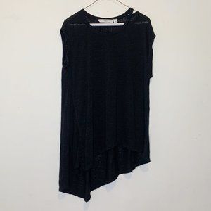 Wilt 100% Linen Cutout Oversized Tee Shirt XS